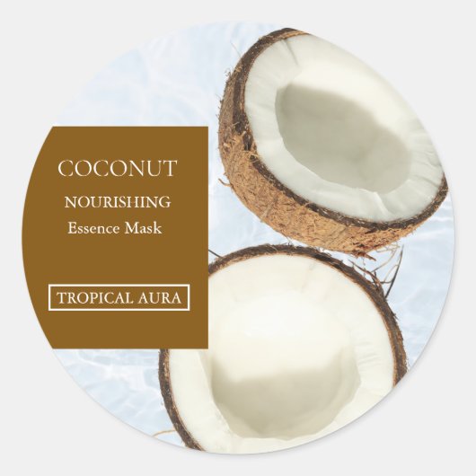 Coconut Facial Mask Label (Voorkant)