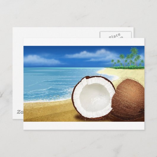 Coconut Getaway Briefkaart (Voorkant / Achterkant)