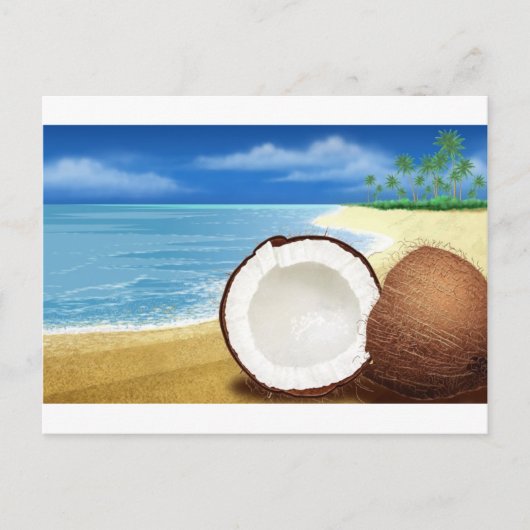 Coconut Getaway Briefkaart (Voorkant)