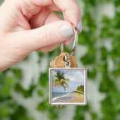 Coconut Grove Beach bij Cades Bay, met St. 2 Sleutelhanger (Hand)