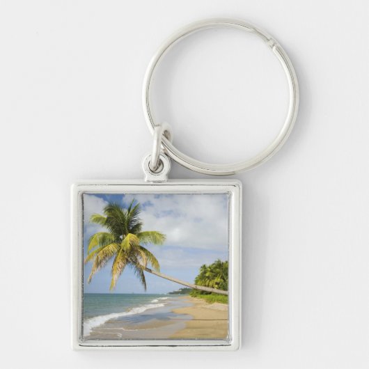 Coconut Grove Beach bij Cades Bay, met St. 2 Sleutelhanger (Voorkant)