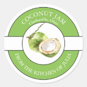 Coconut Jam Label (Voorkant)