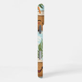 Coconut & Kiwi Coolers | Playful Tropical Fruit iPhone Hoesje (Rechterkant)