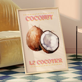 Coconut Le Cocotier Frans Poster
