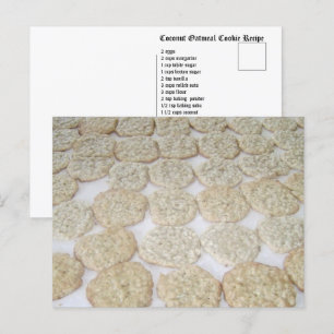 Coconut Oatmeal Cookie Briefkaart