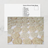 Coconut Oatmeal Cookie Briefkaart (Voorkant / Achterkant)
