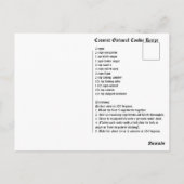 Coconut Oatmeal Cookie Briefkaart (Achterkant)