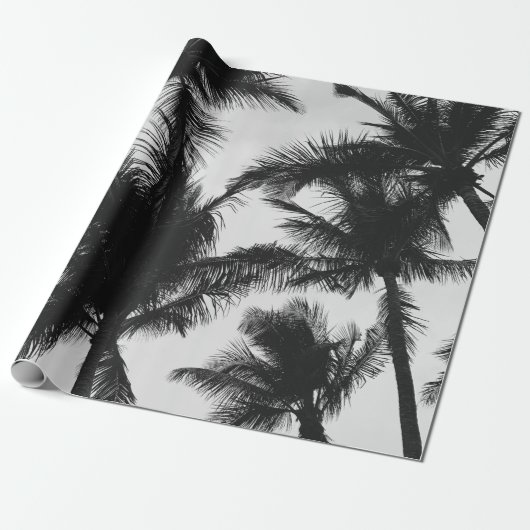  COCONUT PALM TREE CADEAUPAPIER (Uitgerold)