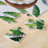 Coconut Palm Tree Tropical Pattern Design Legpuzzel (Zijkant)