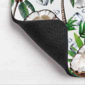 Coconut Palm Tree Tropical Pattern Design Muismat (Hoek)