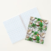 Coconut Palm Tree Tropical Pattern Design Notitieboek (Binnen)