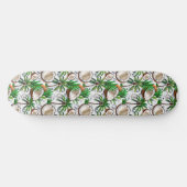 Coconut Palm Tree Tropical Pattern Design Persoonlijk Skateboard (Horizontaal)