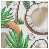 Coconut Palm Tree Tropical Pattern Design Stof (Close Up)