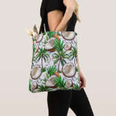 Coconut Palm Tree Tropical Pattern Design Tote Bag (Dichtbij)