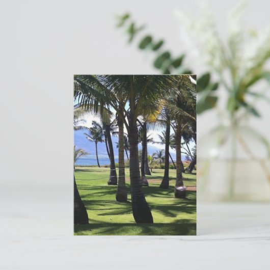 Coconut Palms Nui Hawaii Briefkaart (Staand voorkant)