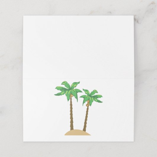 Coconut Palms Plaatskaartje (Buitenkant ongevouwen)