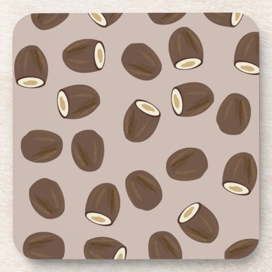 Coconut Pattern Bier Onderzetter (Voorkant)