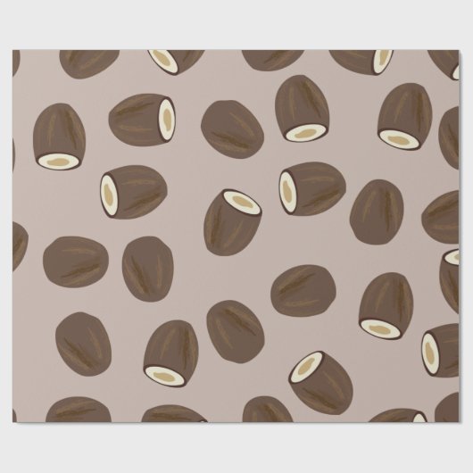 Coconut Pattern Cadeaupapier (Vlak)