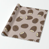 Coconut Pattern Cadeaupapier (Uitgerold)