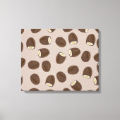 Coconut Pattern Canvas Afdruk (Voorkant)