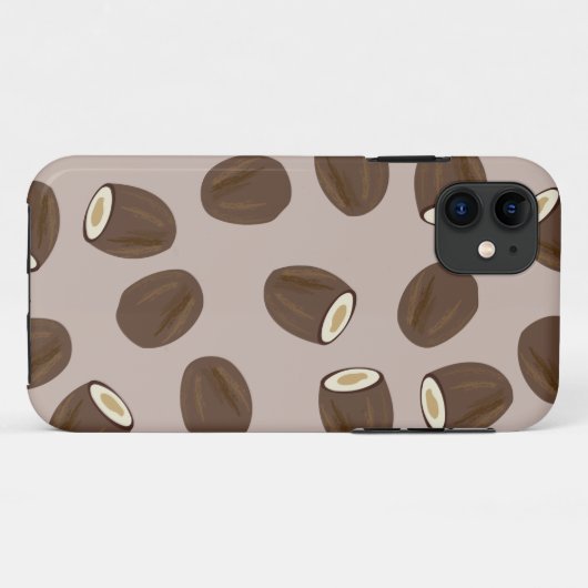 Coconut Pattern Case-Mate iPhone Case (Achterkant (horizontaal))