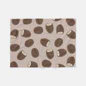 Coconut Pattern Fleece Deken (Voorkant (Horizontaal))