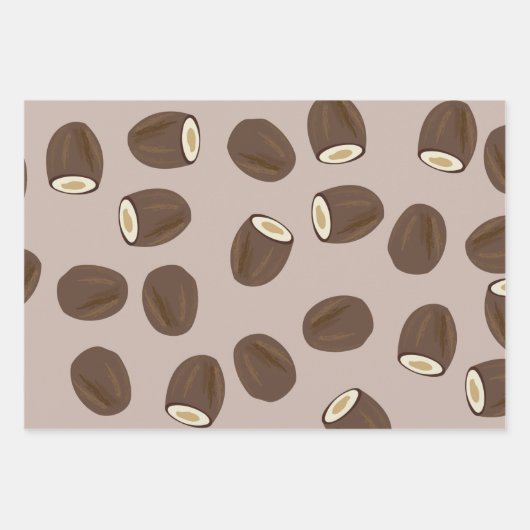 Coconut Pattern Inpakpapier Vel (Voorkant 3)