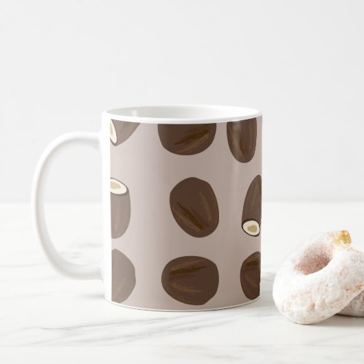 Coconut Pattern Koffiemok (Met donut)