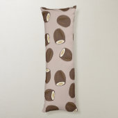 Coconut Pattern Lichaamskussen (Achterkant (Verticaal))