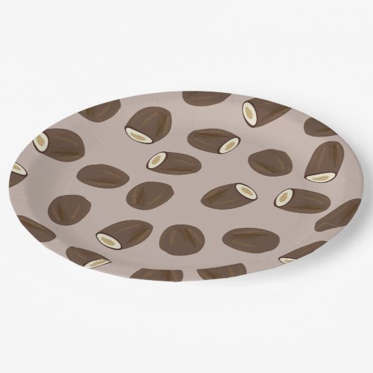 Coconut Pattern Papieren Bordje (Gekanteld)