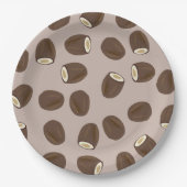 Coconut Pattern Papieren Bordje (Voorkant)