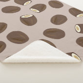 Coconut Pattern Sherpa Deken (3/4)