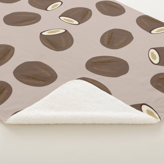 Coconut Pattern Sherpa Deken (3/4)