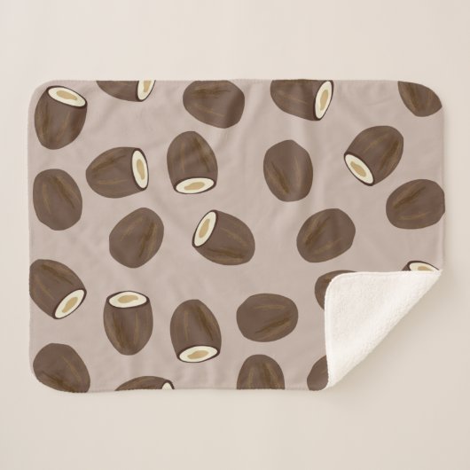 Coconut Pattern Sherpa Deken (Voorkant (horizontaal))