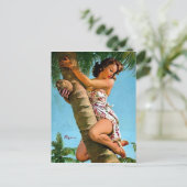 Coconut Pin Up Briefkaart (Staand voorkant)
