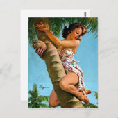 Coconut Pin Up Briefkaart (Voorkant / Achterkant)