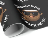 Coconut Puns zet me op schamele fruitpun Dark BG Cadeaupapier (Rol Hoek)