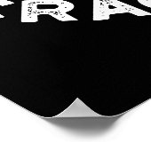 Coconut Puns zet me op schamele fruitpun Dark BG Poster (Hoek)