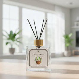Coconut Reed Diffuser Label