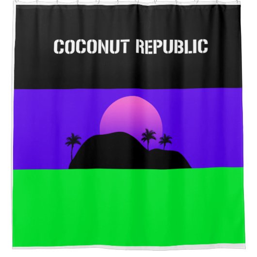 Coconut Republic Design nr.2803 Douchegordijn (Voorkant)