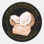 Coconut Soap label (Voorkant)