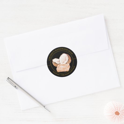 Coconut Soap label (Envelop)