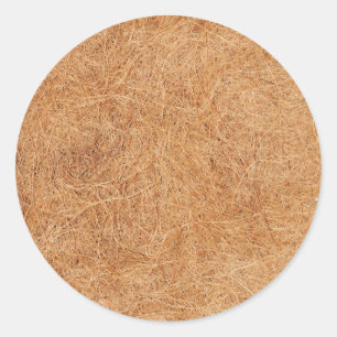 Coconut textuur ronde sticker