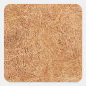Coconut textuur vierkante sticker (Voorkant)