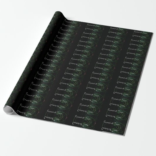 COCONUT TOWN-inpakpapier Cadeaupapier (Uitgerold)