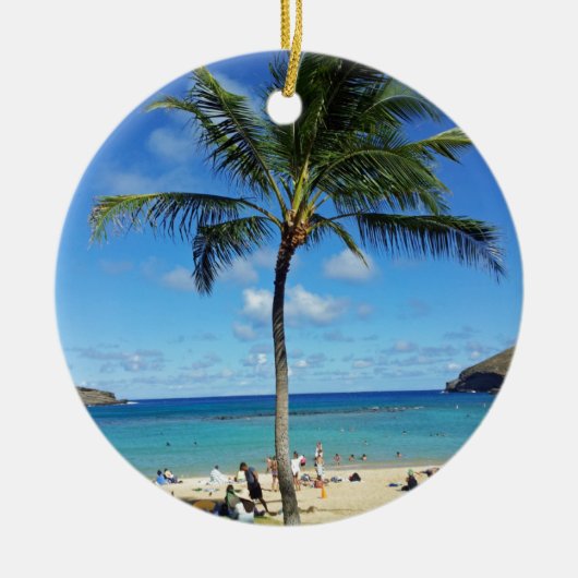 Coconut Trees Keramisch Ornament (Voorkant)