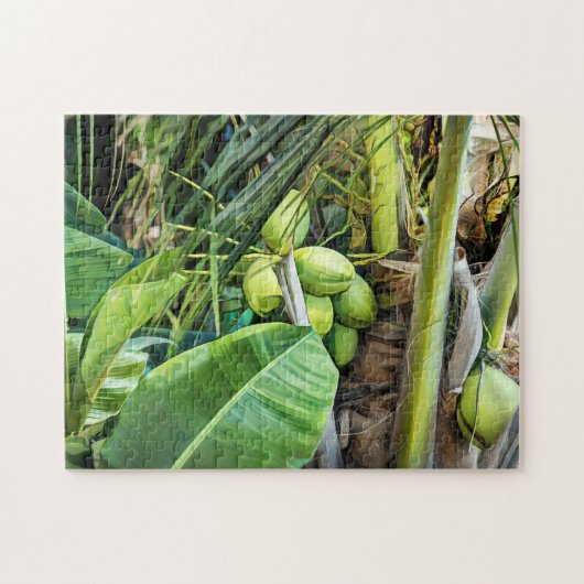 Coconut Trees Tropical Maagdeneilanden Caribisch g Legpuzzel (Horizontaal)