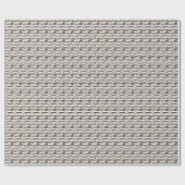 Coconuts on Grunge Stripes Pattern Cadeaupapier (Vlak)