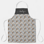 Coconuts on Grunge Stripes Pattern Schort (Voorkant)