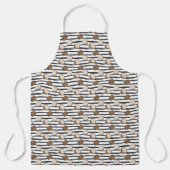 Coconuts on Grunge Stripes Pattern Schort (Voorkant)